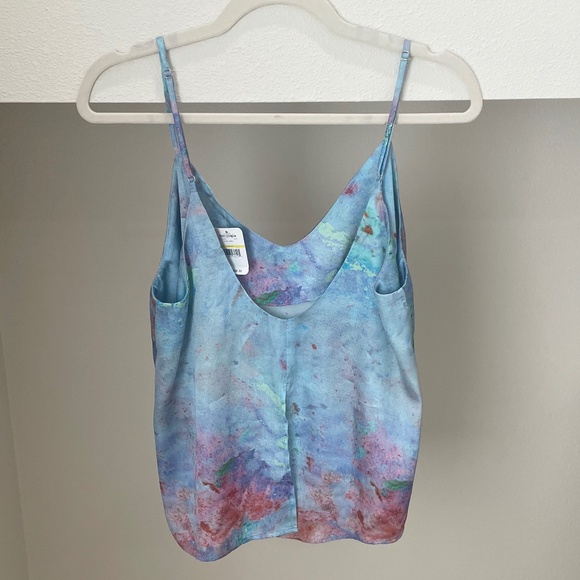 NWT Free People Blue Watercolor Tank (Size M) - Picture 4 of 6
